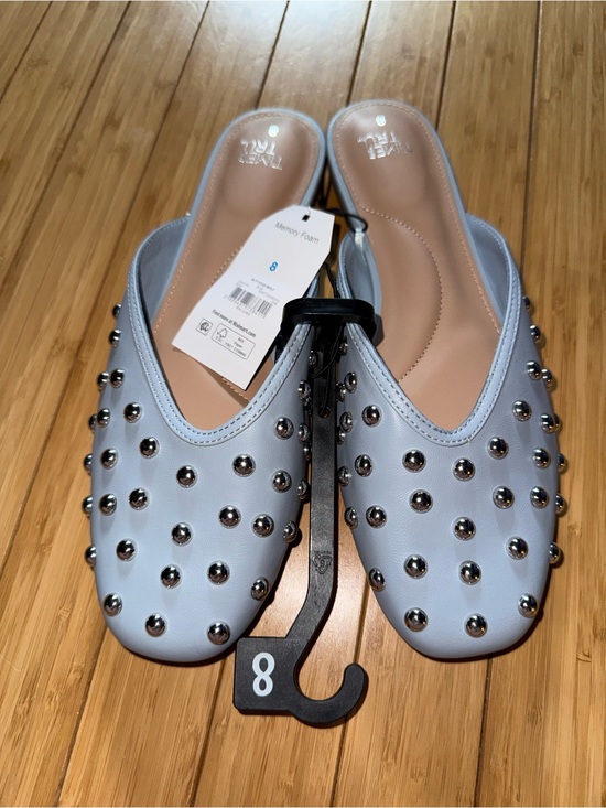 Time and Tru Shoes - Time and Tru Studded Slip On Mule